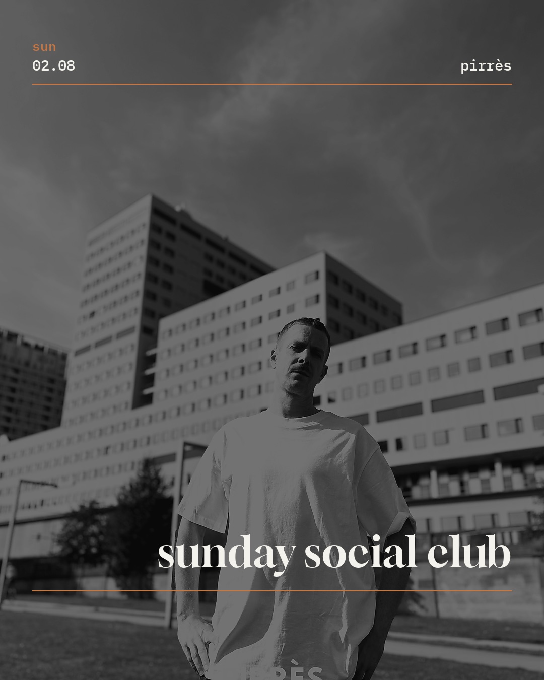 @shelter.antwerp — sun 02.08, sunday social club w/ pirrès