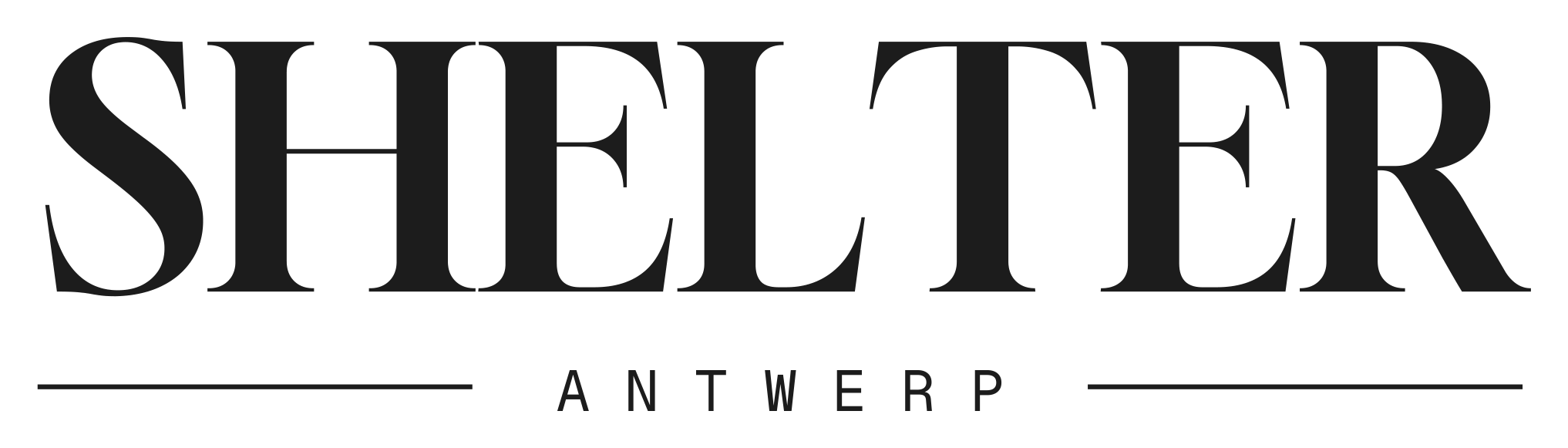 SHELTER · ANTWERP wordmark